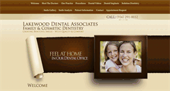 Desktop Screenshot of lakewooddentalassociates.com